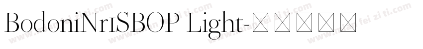 BodoniNr1SBOP Light字体转换